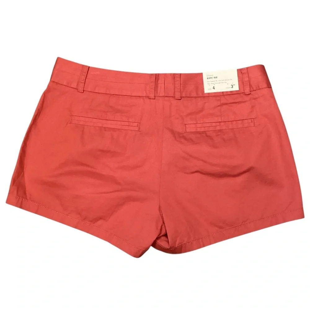J.‎ Crew City Fit Cotton Chino Broken In Shorts, Size 4 Style 36234 Sienna NEW